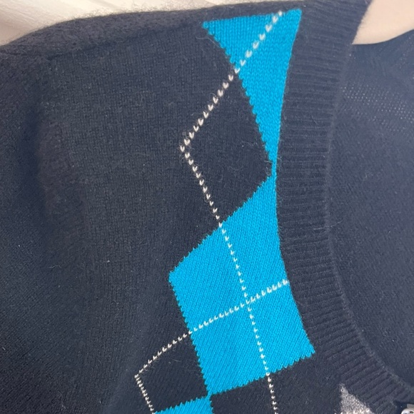 Cashmere Argyle Bundle of Two Cardigan Sweaters APT 9 Size Small - Picture 9 of 10